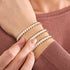 Or x Blanc | Bracelet DOT de l'amitié